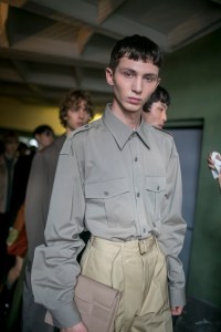 Backstage at Dries Van Noten Men's Spring 2018