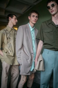 Backstage at Dries Van Noten Men's Spring 2018