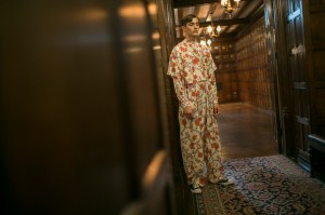 Backstage at Edward Crutchley Men's Spring 2018
