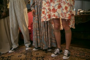 Backstage at Edward Crutchley Men's Spring 2018