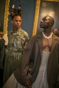 Backstage at Edward Crutchley Men's Spring 2018