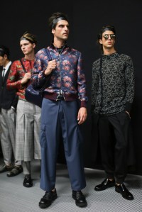 Backstage at Emporio Armani Men's Spring 2018