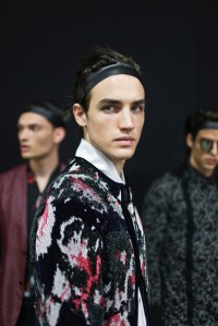 Backstage at Emporio Armani Men's Spring 2018