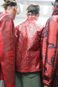 Backstage at Emporio Armani Men's Spring 2018
