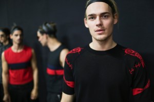 Backstage at Emporio Armani Men's Spring 2018