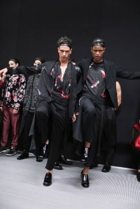 Backstage at Emporio Armani Men's Spring 2018