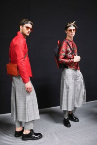 Backstage at Emporio Armani Men's Spring 2018