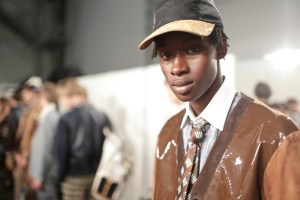 Backstage at Fendi Men's Spring 2018