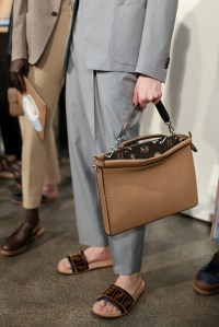 Backstage at Fendi Men's Spring 2018