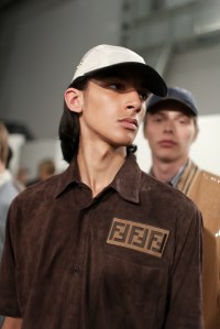Backstage at Fendi Men's Spring 2018