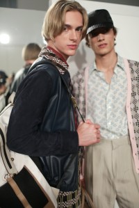 Backstage at Fendi Men's Spring 2018