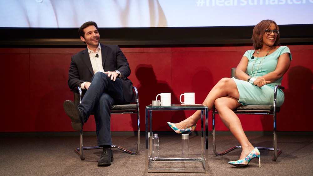 Gayle King and Jeff Weiner.