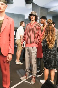 Backstage at Ermenegildo Zegna RTW Spring 2018