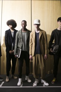 Backstage at Ermenegildo Zegna RTW Spring 2018