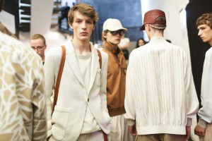 Backstage at Ermenegildo Zegna RTW Spring 2018