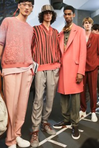 Backstage at Ermenegildo Zegna RTW Spring 2018