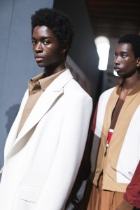 Backstage at Ermenegildo Zegna RTW Spring 2018