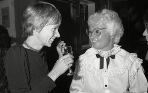 Gina Fratini at the Party For the London Designer Collections at Leighton House Museum in Kensington, 1981