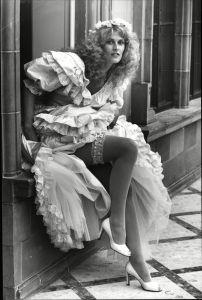 Model Wearing A Wedding Dress By Gina Fratini.