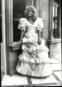 Model Wearing A Wedding Dress By Gina Fratini.