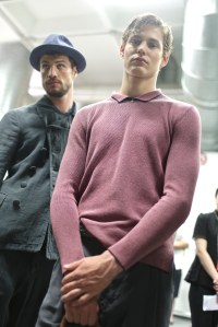 Backstage at Giorgio Armani Men's Spring 2018