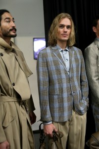 Backstage at Giorgio Armani Men's Spring 2018