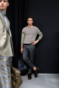 Backstage at Giorgio Armani Men's Spring 2018