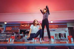 From the 7 For All Mankind pre-fall campaign featuring Sama and Haya Khadra