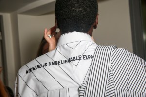 Backstage at Juun J Men's Spring 2018