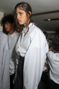 Backstage at Juun J Men's Spring 2018