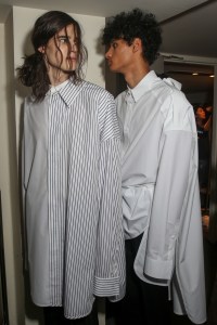 Backstage at Juun J Men's Spring 2018