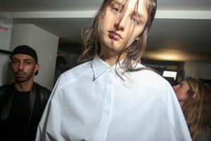 Backstage at Juun J Men's Spring 2018