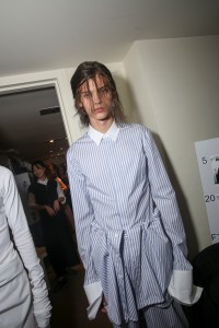 Backstage at Juun J Men's Spring 2018