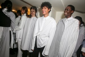 Backstage at Juun J Men's Spring 2018