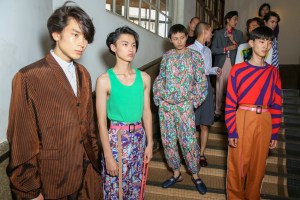 Backstage at Kenzo Men's Spring 2018