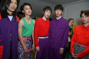 Backstage at Kenzo Men's Spring 2018