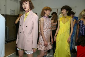 Backstage at Kenzo Men's Spring 2018