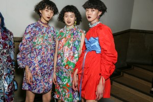 Backstage at Kenzo Men's Spring 2018