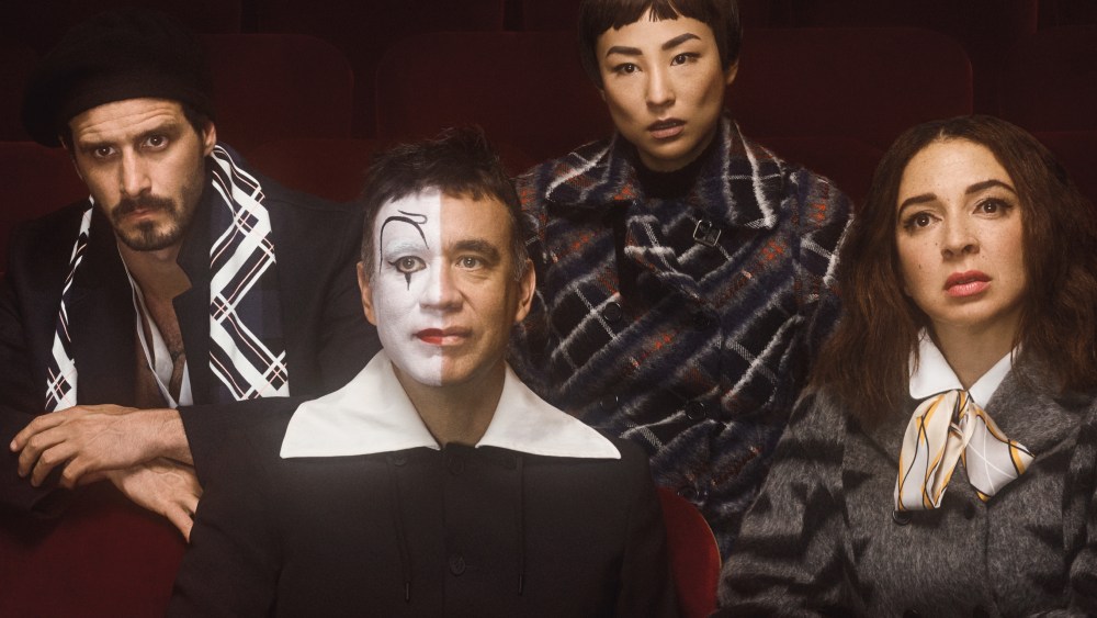 James Ransone, Fred Armisen, Greta Lee and Maya Rudolph in the Kenzo campaign.