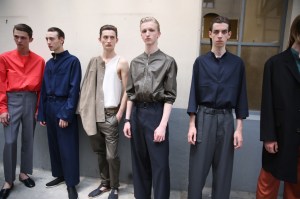 Backstage at Lemaire Men's Spring 2018