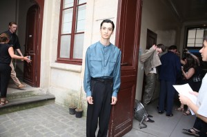 Backstage at Lemaire Men's Spring 2018