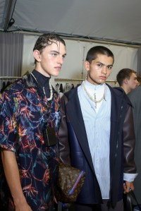 Backstage at Louis Vuitton Men's Spring 2018