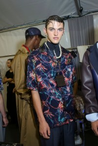 Backstage at Louis Vuitton Men's Spring 2018