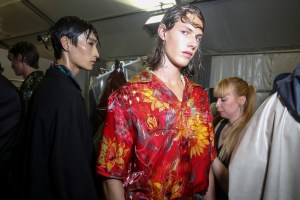 Backstage at Louis Vuitton Men's Spring 2018