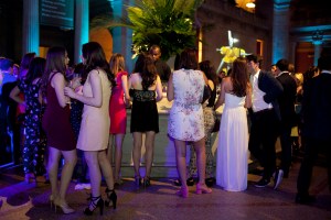 The atmosphere at the Met Young Members party.