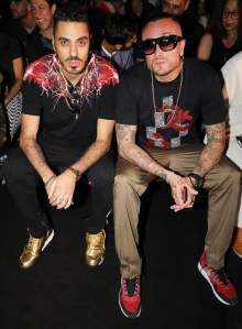 Marracash and Gu Pequeno at Marcelo Burlon's County of Milan show