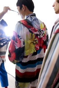 Backstage at MSGM Men's Spring 2018