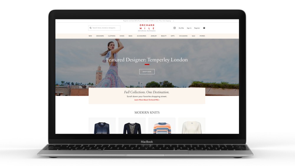 The Orchard Mile website.