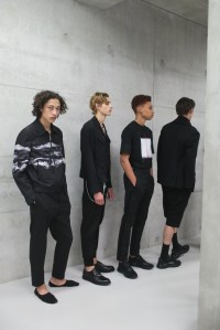 Backstage at Neil Barrett Men's Spring 2018