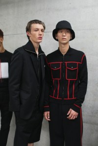Backstage at Neil Barrett Men's Spring 2018